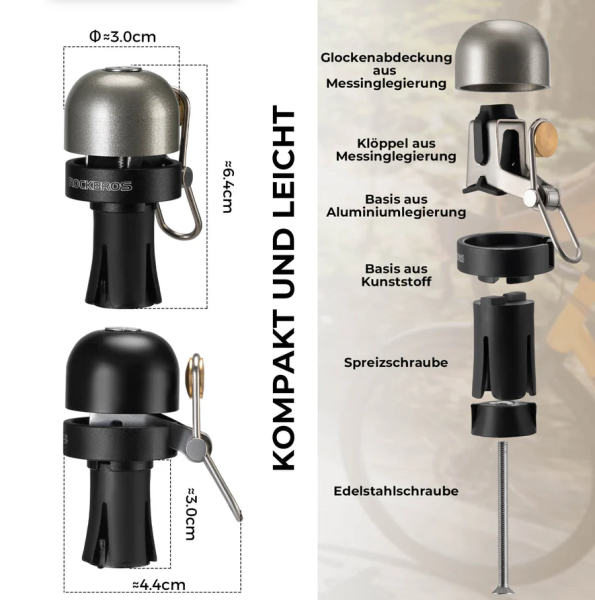 ROCKBROS | Rennrad Fahrradklinge für 22,2mm Dropbar Lenker